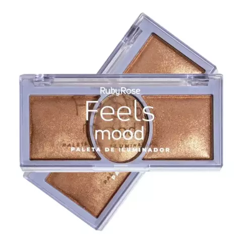 Paleta de Iluminador Feels Mood Ruby Rose -Baked Highlighter Powder