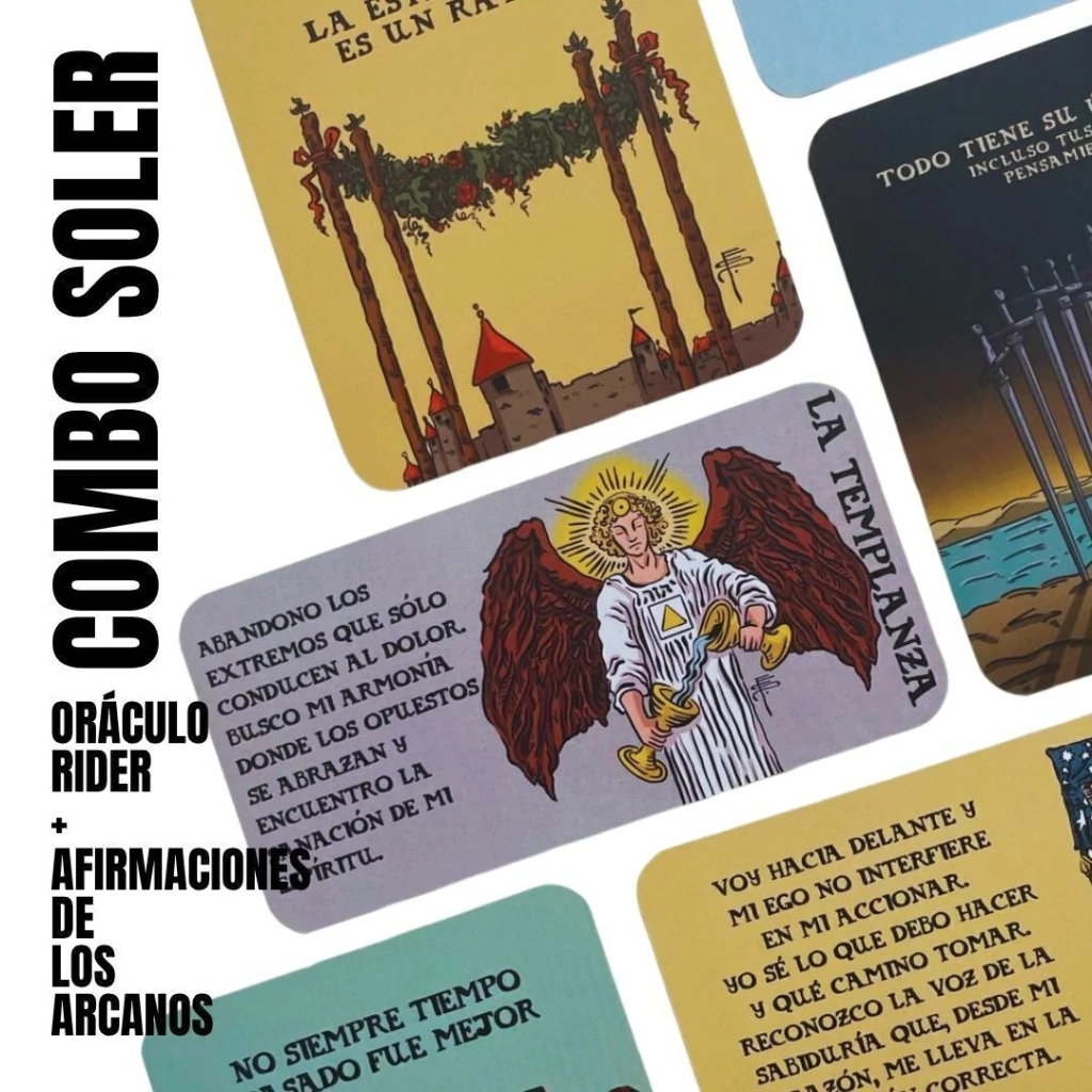 Combo Soler - Oráculo Rider + Afirmaciones de los Arcanos