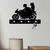 Porta Chaves de Parede Motoqueiros Casal Decoração em Mdf Preto - comprar online