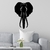 Quadro de Elefante Aplique em Madeira - comprar online