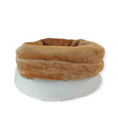 Saquinho de Dormir Pet Europeu Linho e Fleece- Amêndoa. - comprar online