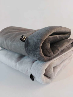 Saquinho de Dormir Pet Europeu Linho e Fleece- Grafite. - comprar online