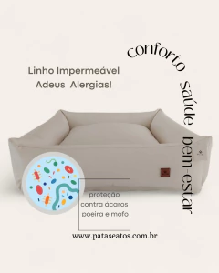 Cama Pet Impermeável Linho Off White Home Decor na internet