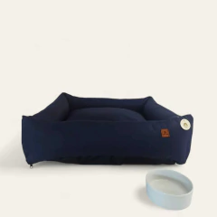 Cama Pet Impermeável Classic Linho Marinho Home Decor - loja online