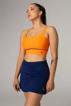 Short Saia com Bolsos Laterais OnMove Azul Marinho