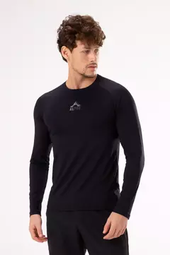 BLUSA SEGUNDA PELE EMANA® ALPEN MASCULINA - PRETO 2