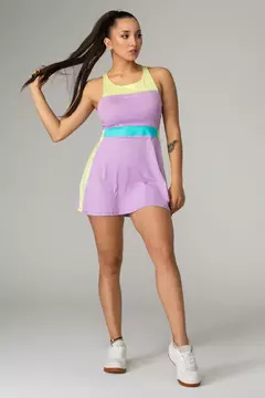 Conjunto Vestido OnMove Colors Short Média Gramatura Lilás - Armazém do Wod