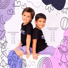 BERMUDA INFANTIL ROXO AMORA - comprar online