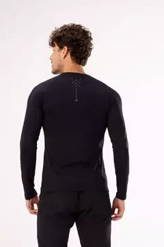 BLUSA SEGUNDA PELE EMANA® ALPEN MASCULINA - PRETO 2 na internet