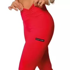LEGGING COS DRAPEADO VERMELHA - Armazém do Wod