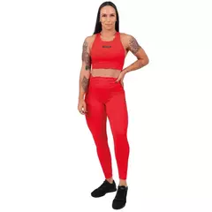 LEGGING COS DRAPEADO VERMELHA - comprar online