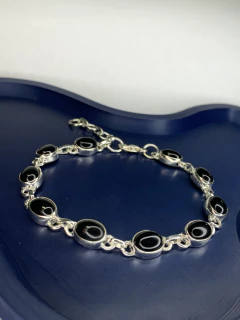 Pulseira indiana pedra - PRATAS 1K