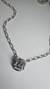 Choker com flor azul 50 cm - comprar online