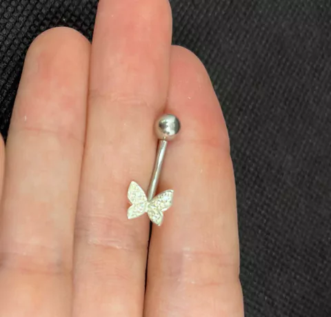 PIERCING UMBIGO BORBOLETA