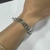 PULSEIRA PIKUN 7MM DETALHE CIRCULO 18CM - PRATAS 1K