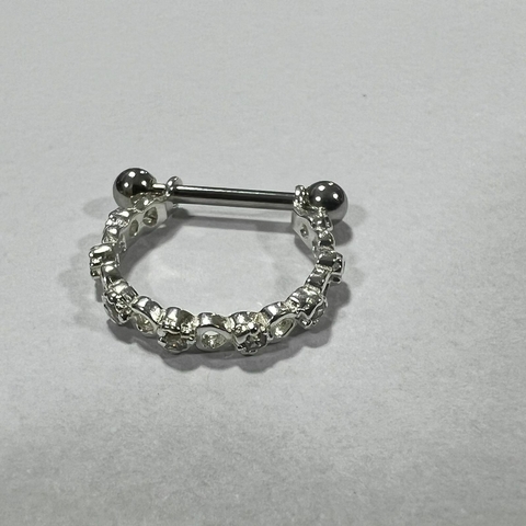 PIERCING COACH CORAÇÃO COM ZIRCONIA CH1