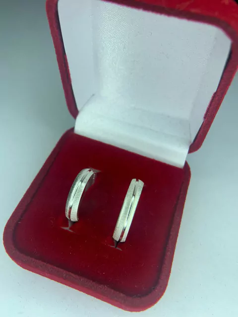 Aliança fosca com filete liso - 5012