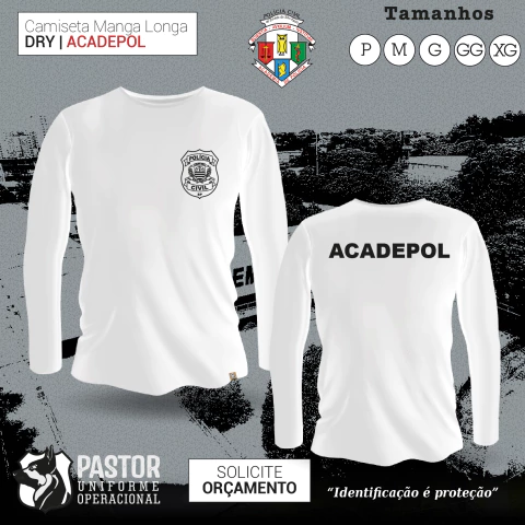 Educação Física - ACADEPOL - PCSP - Manga Longa - comprar online