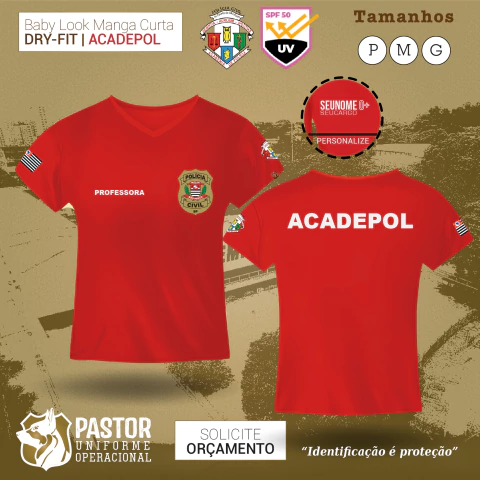 Babylook Dryfit - Manga Curta - PROFESSORA - comprar online