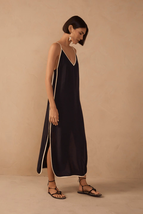 Vestido Midi Viés Preto - Dress To - comprar online