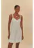 Vestido Curto Amarrações Off White - Farm - comprar online