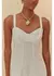 Vestido Curto Amarrações Off White - Farm na internet