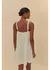 Vestido Curto Amarrações Off White - Farm - Duroc Store