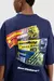 T-Shirt Baw New Over Baw x Smiley Tickets - Azul Marinho - loja online