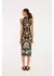 Vestido Midi Estampado Jardim Real - Farm - loja online