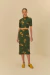 Saia Midi Estampada Brilho de Banana - Farm - comprar online