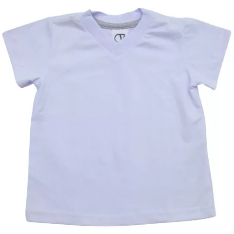 Camiseta básica lisa para bebês, 100% algodão, nas cores M ao GG.