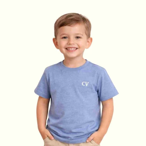 Camisetas Manga Curta Infantil Juvenil Mescla - Curtir e Vestir