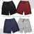 Bermuda moletom infantil Kit com 4 Infantil 2/3/4/6/8