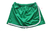 Shorts saia juvenil verde para uniforme escolar, tamanho 10 ao 14.
