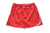 Shorts saia juvenil na cor vermelha, ideal para uniformes escolares, tamanho 10 ao 14.