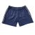 Shorts bermuda azul marinho com detalhes em branco, ideal para bebês.