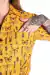Camisa Mostarda Estampada Insetos | Morfia