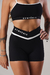 Shorts feminino academia sem costura preto