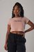 camiseta feminina cropped