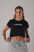 camiseta feminina cropped