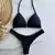 Biquini Cortininha Luiza Preto - comprar online