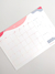 Planner de mesa mensal Moléculas - loja online