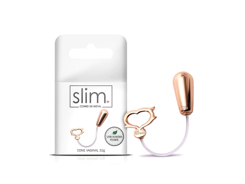 Potencialize seu prazer com o Cone Vaginal Slim 20g em Metal - Pompoar!