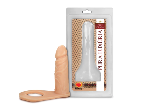 Pênis Realístico com Anel Companheiro 10 x 2,6cm Sexy Fantasy - Prazer Duplo Sem Tabus! - comprar online