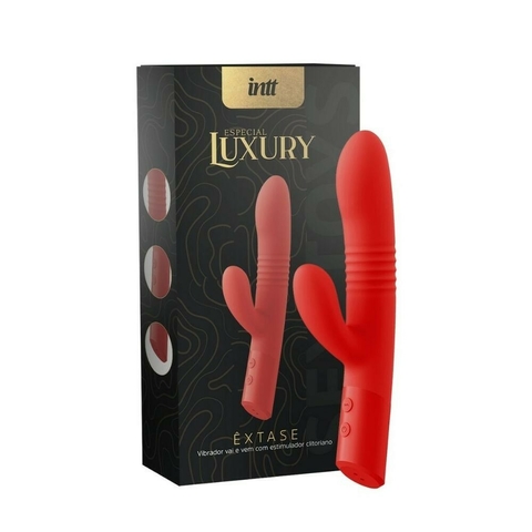 Vibrador Extase com Movimento de Vai e Vem Recarregável Linha Luxury