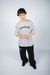 Remera Oversize [Serkeftin] Gris Melange - comprar online