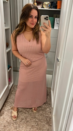 CONJUNTO SAIA E REGATA DE TRICO FORRADO - comprar online