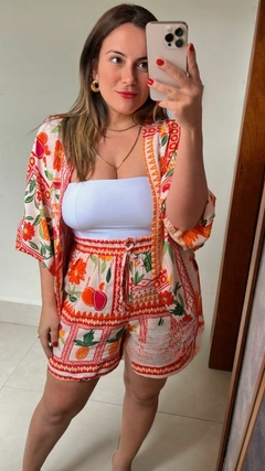 CONJUNTO KIMONO E SHORT