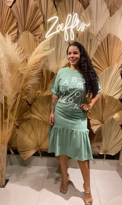 VESTIDO LONGO BOHO COM MANGA - Zaffir