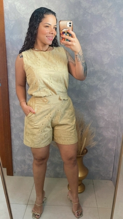 CONJUNTO SHORT E BLUSA EM LESE